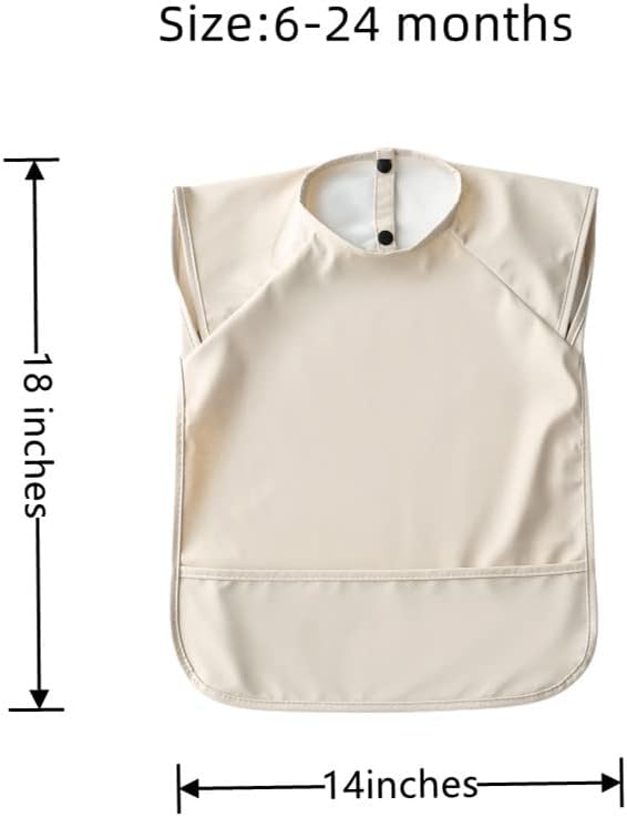 Waterproof Baby Bibs, Infant Toddler Extra Cover Feeding Bib - Image 3