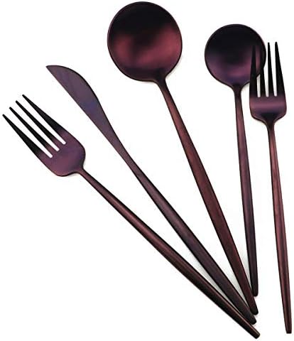 20-Piece 18/10 Stainless Steel Flatware Silverware, Luxury Dinnerware