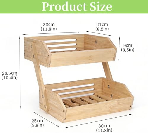 Potato Onion Storage Bins, Wooden Pantry Organizers and Storage