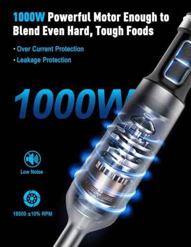 1000W Powerful Immersion Blender handheld, 2026 New Update Hand