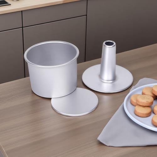 5 Inch Non-Stick Chiffon Cake Pan - 3.94 Inch Deep Aluminum Alloy Cake