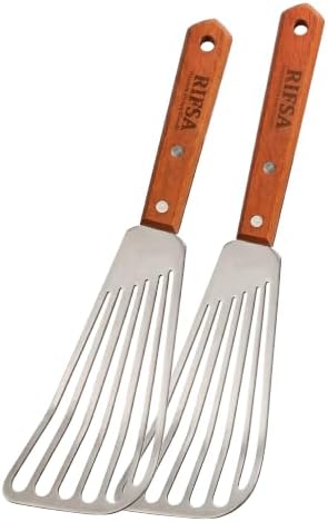 Fish Spatula, 2 Pack Slotted Stainless Steel Fish Turners