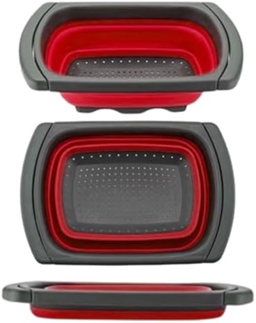 Collapsible Colander Strainer with Extendable Handles - Over the Sink