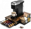 Coffee Pod Holder for Counter,Coffee Station Organizer with Sliding Basket