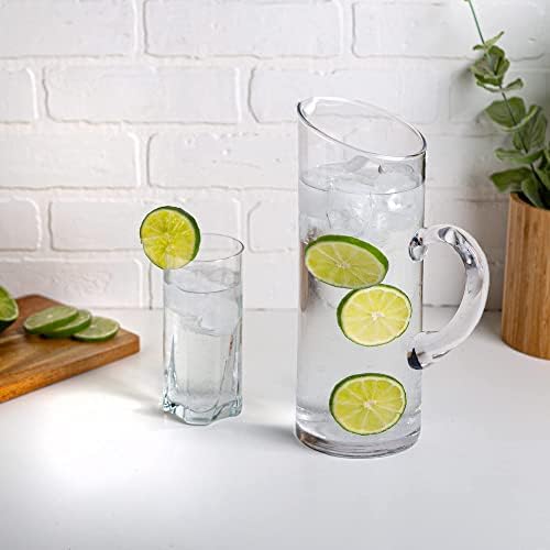 Glass Water Pitcher with Spout – Elegant Serving Carafe for Water