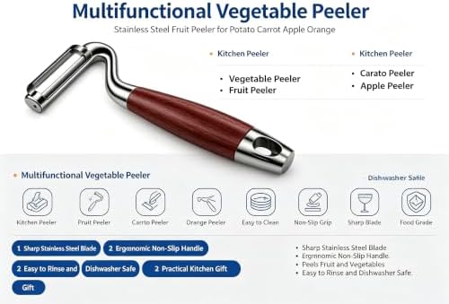 Vegetable Peeler,5-Year Warranty,Carrot Fruit Potato Peelers for