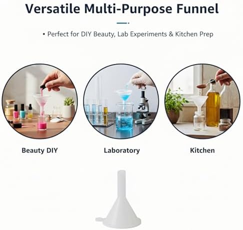 200PCS Mini Clear Plastic Funnel Little Small Funnel, Sand Art