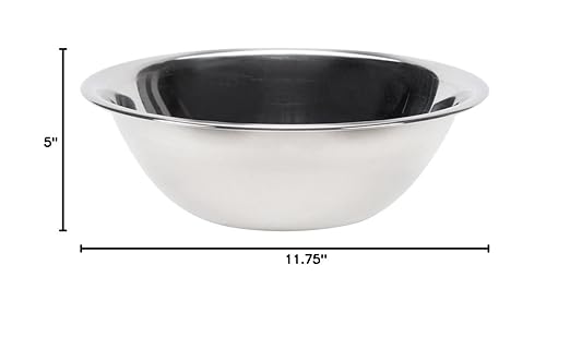 Vollrath 47935 5-Quart Economy Stainless Steel Nesting Mixing Bowl | Beaded - Image 2