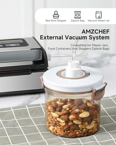 AAOBOSI 95kPa Vacuum Sealer for Meats, Liquids, Sous Vide & Meal Prep