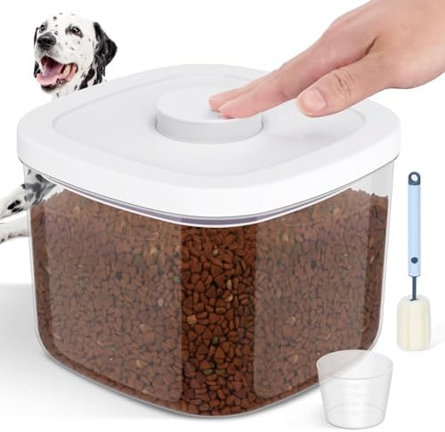 LEAWALK 5-8Lbs/5.28Qt/5L Airtight Dog Cat Food Storage Container and