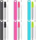 Gejoy 6 Pack Collapsible Metal Reusable Straws with Case, Cruise