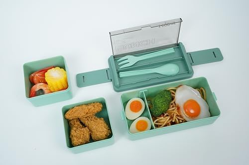 JENAGREN Bento Box Lunch Container, Stackable 2 Layers Meal Prep Salad