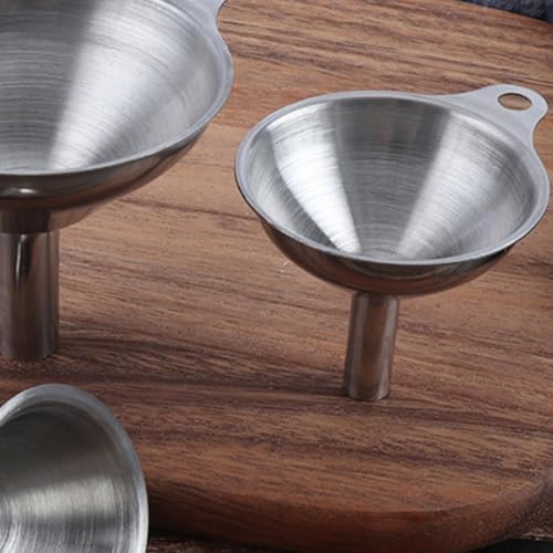 Stainless Steel Funnel Set, Multi-Size Kitchen Gadgets for Bottles and