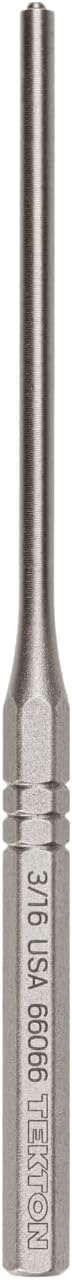 TEKTON 3/16 Inch Roll Pin Punch | 66066 | Made in USA by TEKTON