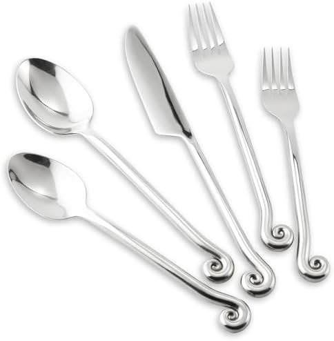 18/10 Stainless Steel Flatware, Silverware Set Combo with Musical Note