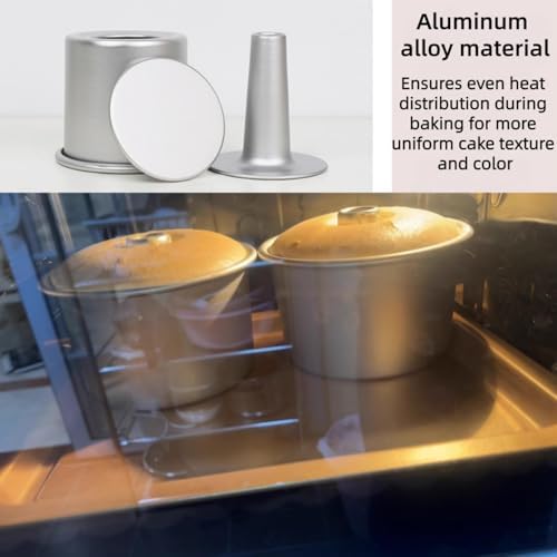 5 Inch Non-Stick Chiffon Cake Pan - 3.94 Inch Deep Aluminum Alloy Cake