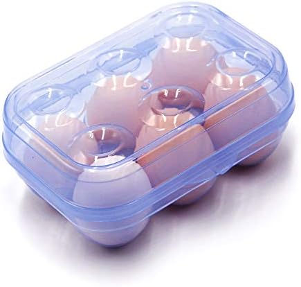 JAMOR 6 Grid Egg Storage Box Refrigerator Crisper Egg Protection Box