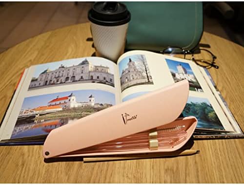 Reusable Glass Drinking Straws 8"x8MM with Portable Case(Pink)
