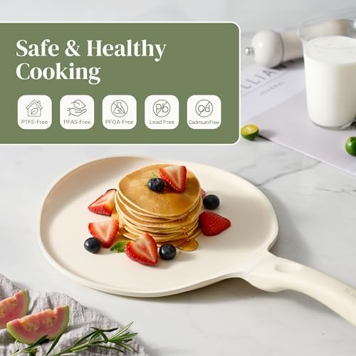 Redchef Crepe Pan Nonstick, Comal Para Tortillas for Crepes, 10 Inch
