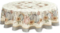 YiHomer Blue Pumpkin Bordered Thanksgiving Tabletop, Stonewashed Fall