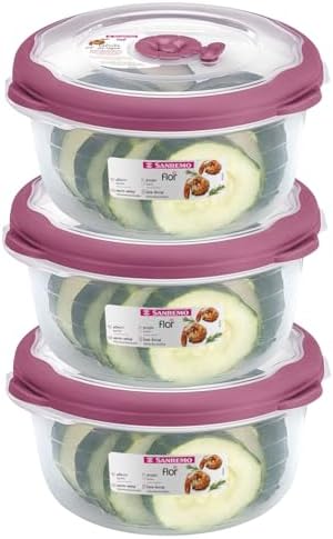 Tribello 3.1 Cup Plastic Bowls Food Storage Container With Lid For