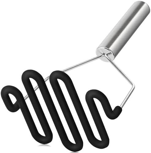 Non-Scratch Potato Masher Silicone Heavy Duty Stainless Steel Wire