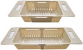 2-Pack Extendable Over the Sink Strainer Colander Basket, Expandable