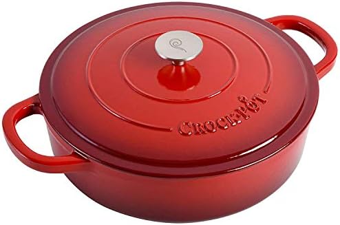 Crock-Pot Crock Pot Artisan Enameled Cast Iron Braiser W/Lid, 5 Quart