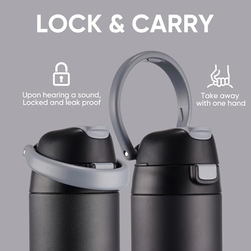 Fijinhom 18 oz Insulated Water Bottle, Stainless Steel Water Bottle