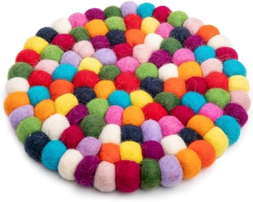 Felt Trivet Pot Mat - Drink Felt Coaster for Hot Dishes, Cute Table