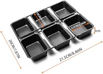 6-Cavity Mini Loaf Pan, Black