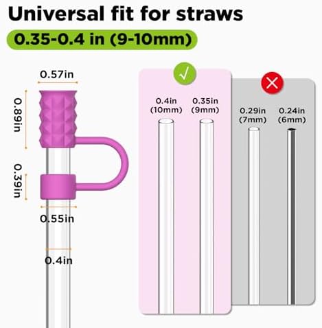 Straw Toppers for Stanley Cups, Straw Covers Cap for Tumblers