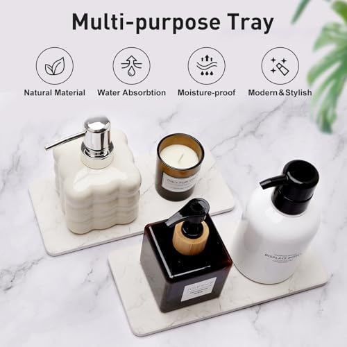 2 Water-Absorbing Stone Drying Trays