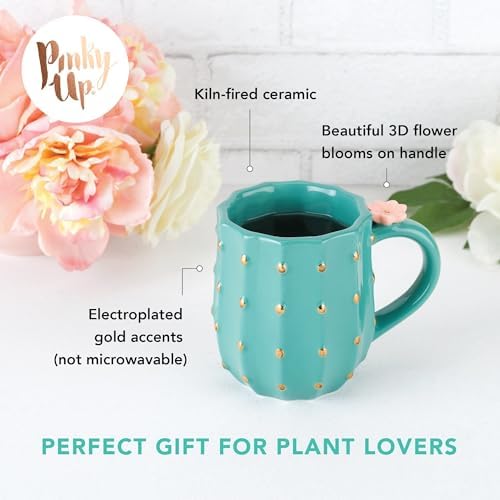 Pinky Up Cactus Ceramic Coffee Mugs, Tea Cups, Travel Mug, Latte Cup