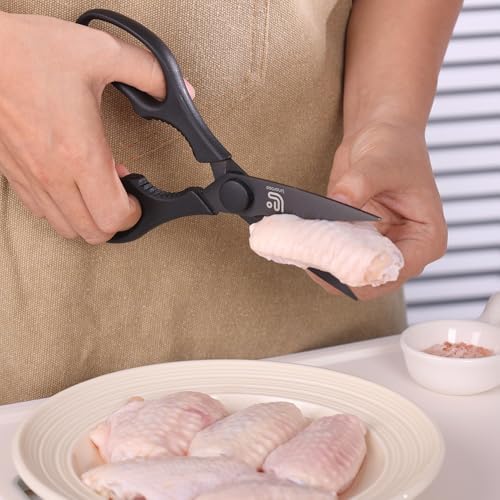 Linoroso Kitchen Scissors All Purpose with Magnetic Holder for