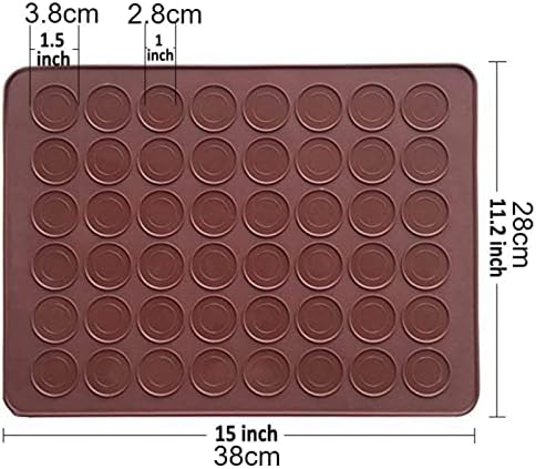 2 PCS 48 Capacity Macaron Silicone Baking Mat