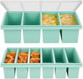 Silicone Freezer Trays with Lids, 1 Cup & 1/2 Cup Combo, 2 Pack