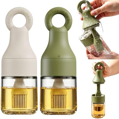 MMJ 2-in-1 Oil Brush Bottle, White+Green