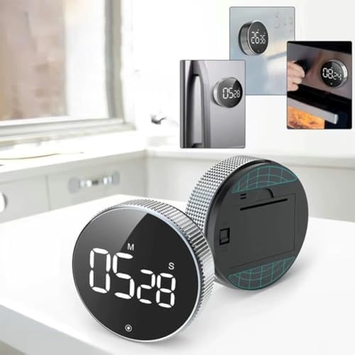 Digital Kitchen Timer, Large LED, Magnetic Countdown