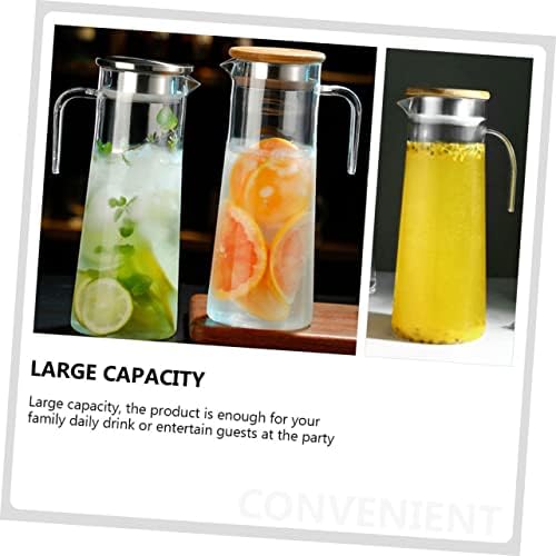 Acrylic Beverage Pitcher 1.2l with Lid, Water Jug