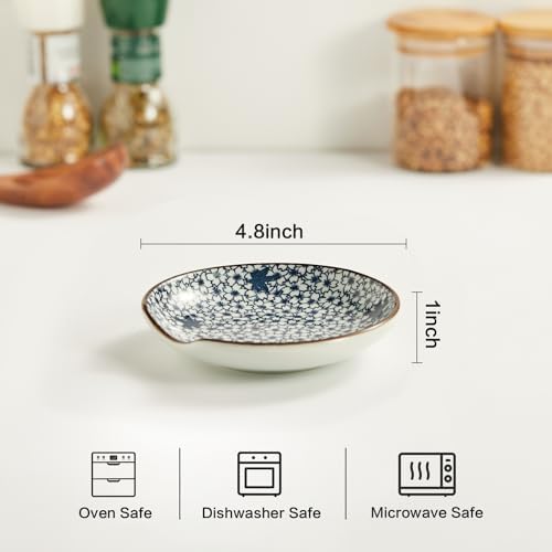 Ceramic Spoon Rest for Stove Top, Spoon Holder Set of 4 Kitchen