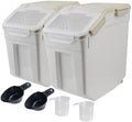 Large Flour Storage Container Bin 25lb, 2Pack Airtight Rice Storage