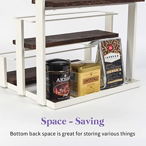J JACKCUBE DESIGN Coffee Syrup Organizer Rack Station, Coffee Bar