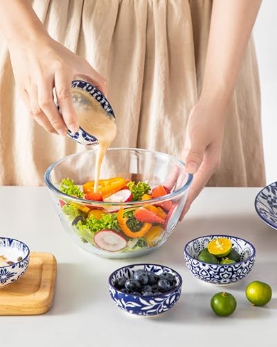 vancasso 2.7 Oz Ceramic Mini Dipping Bowls Set of 6, 3 Inch Small Dip