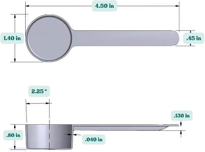 18 mL Long Handle Plastic Measuring Spoon - Image 2