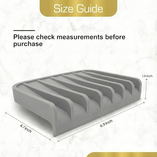 Effilogic Silicone Sponge Holder, Soap Dish, Self Draining Kitchen