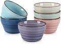 Selamica Ceramic 8oz Bouillon Cups 4 Inch Small Dessert Bowls for Soup