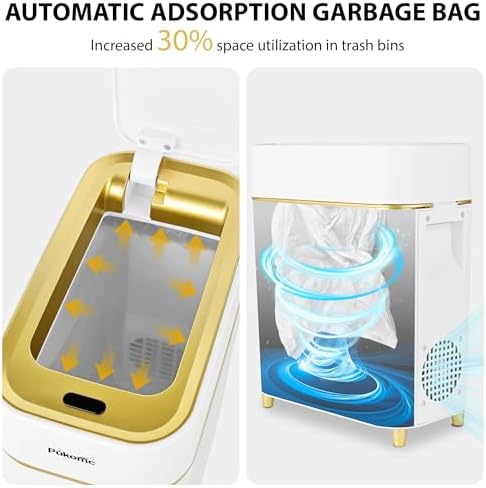 Pukomc 2.3 Gallon Automatic Sensor Trash Can