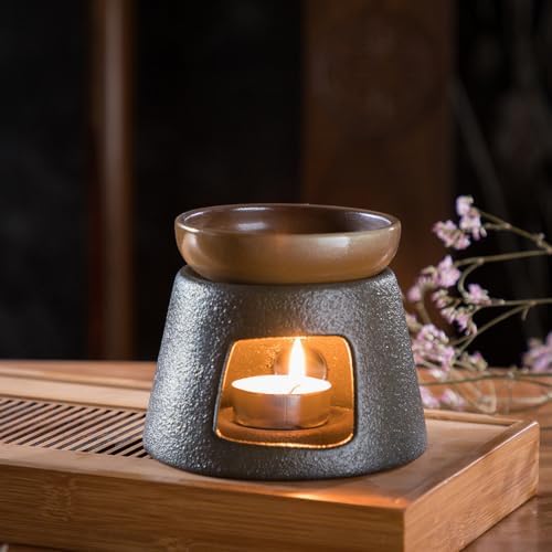 Ceramic Teapot Warmer Candle-Powered Tea Heater with Air Vent