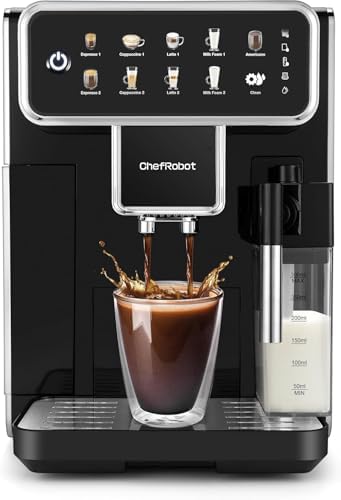 Chef Robot Automatic Espresso Machine Coffee Maker, 12 Cup